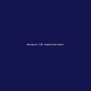 Beispiel FAZ Kugelschreiber